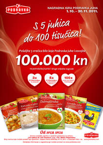 S 5 juhica do 100 tisućica