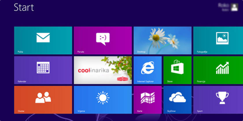 Coolinarika aplikacija za Windows 8