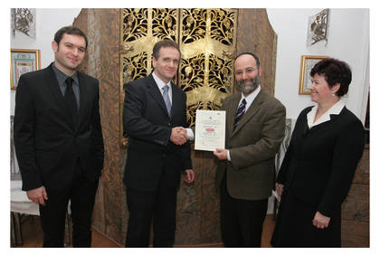Član Uprave Podravke Miroslav Repić i glavni rabin dr. Kotel Da-Don