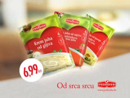 Podravka krem juhe - do tjednog menija bez čarolija